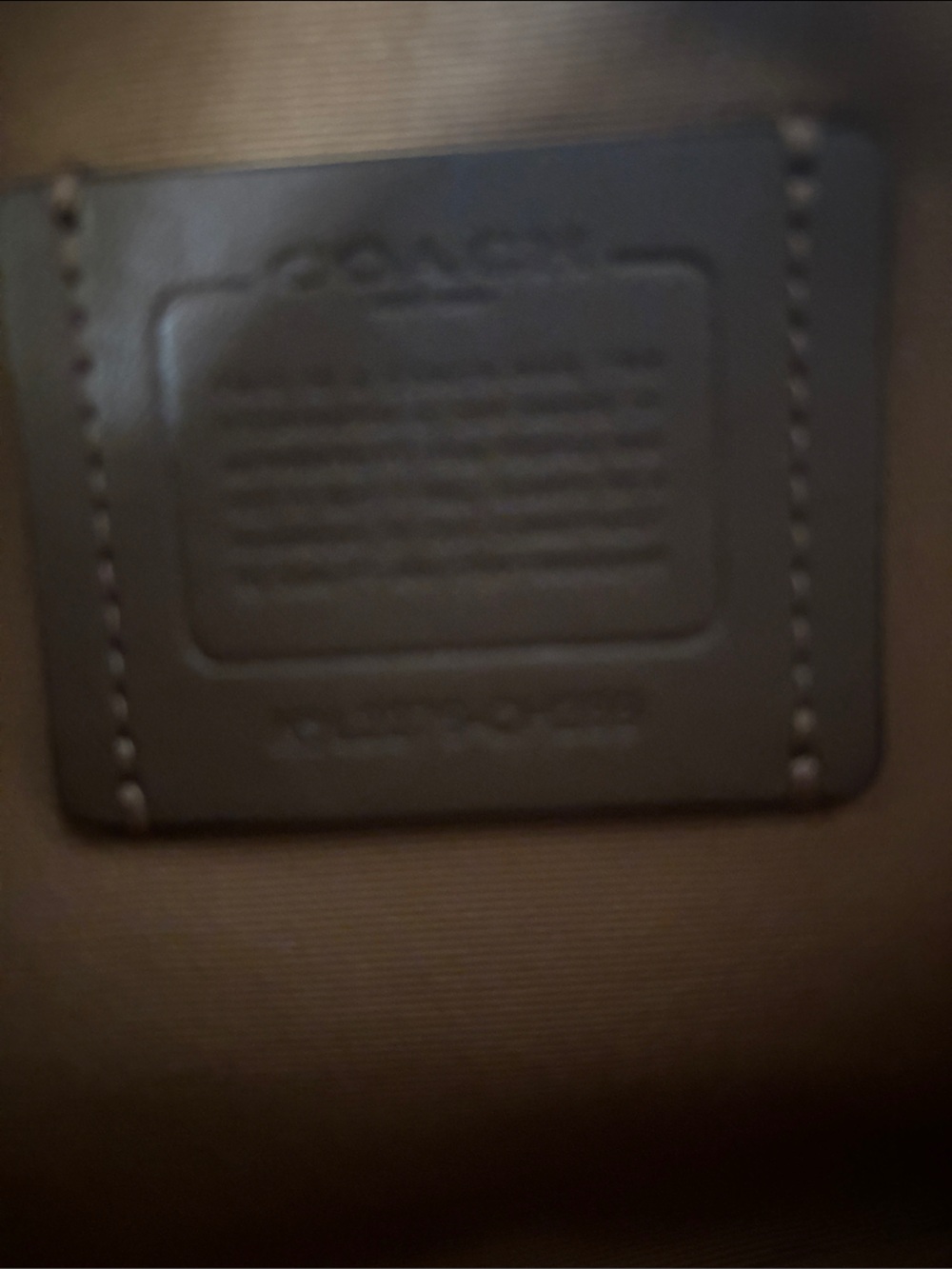 Coach Pebbled Leather Satchel in Taupe and Tan - Picture 7 of 8